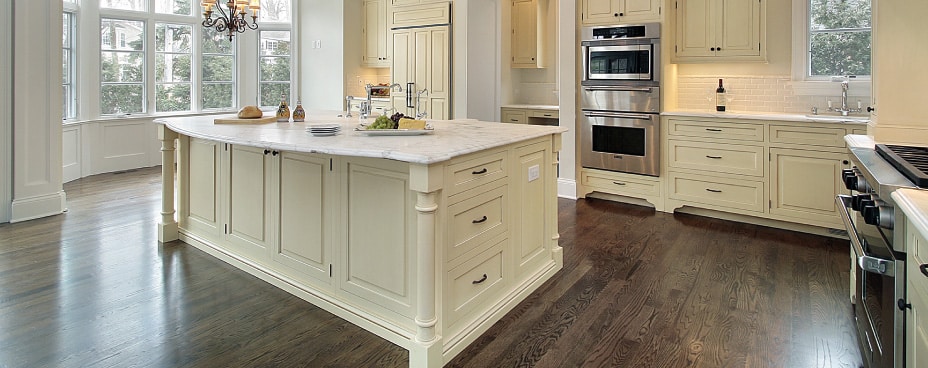 Torino White Pine Cabinets And Drawers On Kitchen Island