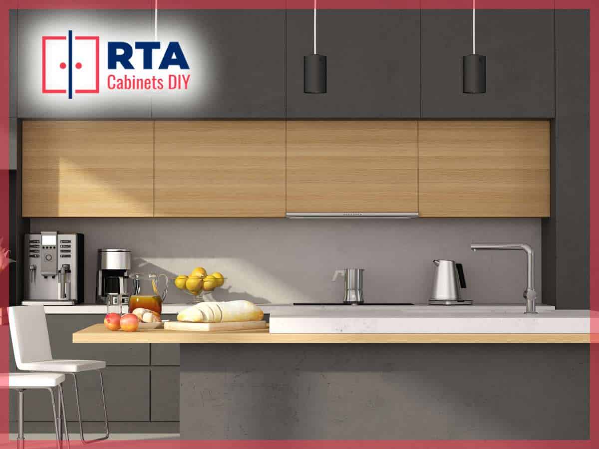 Modern kitchen design featuring RTA Cabinets for a sleek and functional look