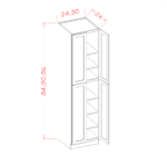 Shaker Dove Four Door Utility Cabinet