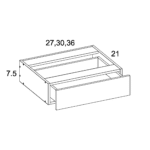 Palermo Gloss White altamax Vanity Knee Drawer