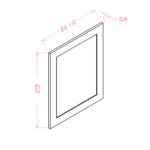 Shaker Dove Base Decorative End Panel