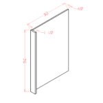 Casselberry Saddle Refrigerator End Panel