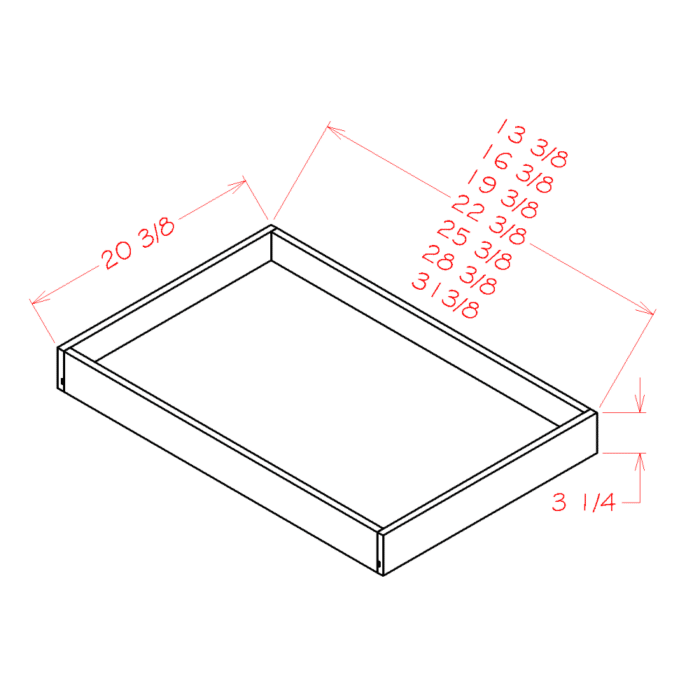 24" Roll Out Shelf