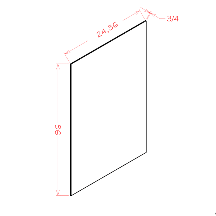 Shaker Black Shelf Board