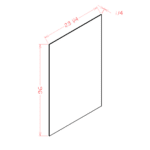 Shaker White Tall Skin Panel