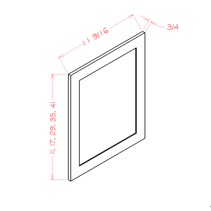 Shaker White Wall Decorative End Panel