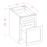 Casselberry Saddle Two Drawer File Base Cabinet