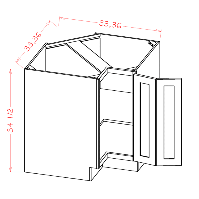Oxford Toffee Base Easy Reach Cabinet