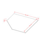 Casselberry Antique White Diagonal Corner Sink Floor