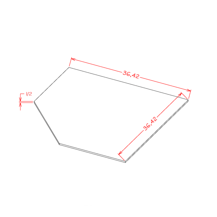 Casselberry Saddle Diagonal Corner Sink Floor