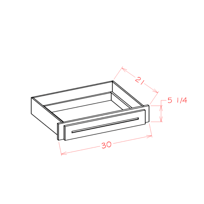 Torrance White Desk Knee Drawer