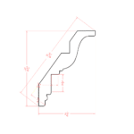 Casselberry Saddle Inset Crown Moulding