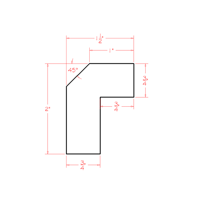 Cut to 84 Oxford White Angle Light Rail Moulding