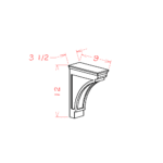Oxford Sage Modern Corbel