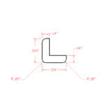Shaker Cinder Outside Corner Moulding