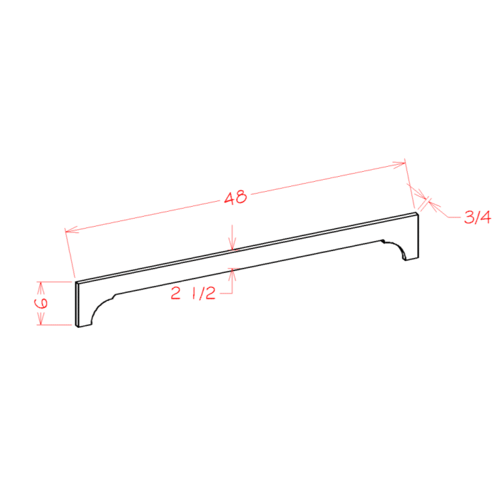 Shaker Cinder Crown Valance