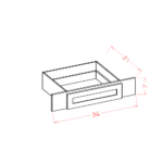 Shaker Dove Vanity Knee Drawer