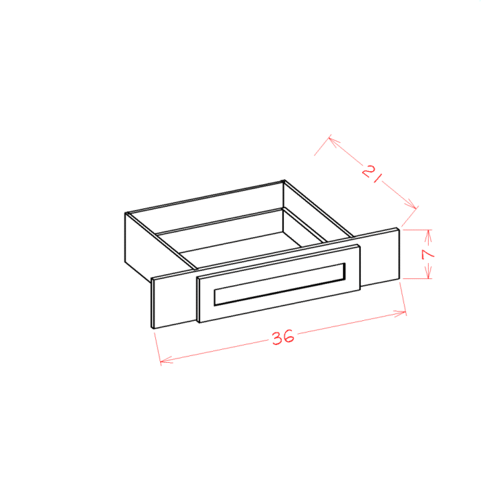 Torrance White Vanity Knee Drawer
