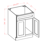 Torrance White Vanity Sink Base Cabinet