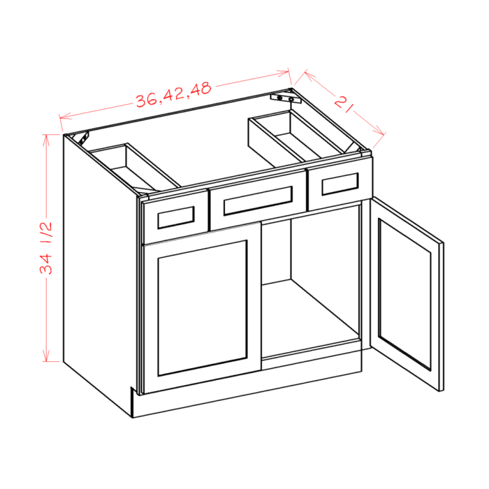 Oxford Sage Vanity Combo Base Cabinet