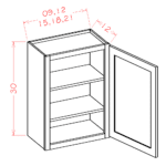 Torrance White Wall Cabinet