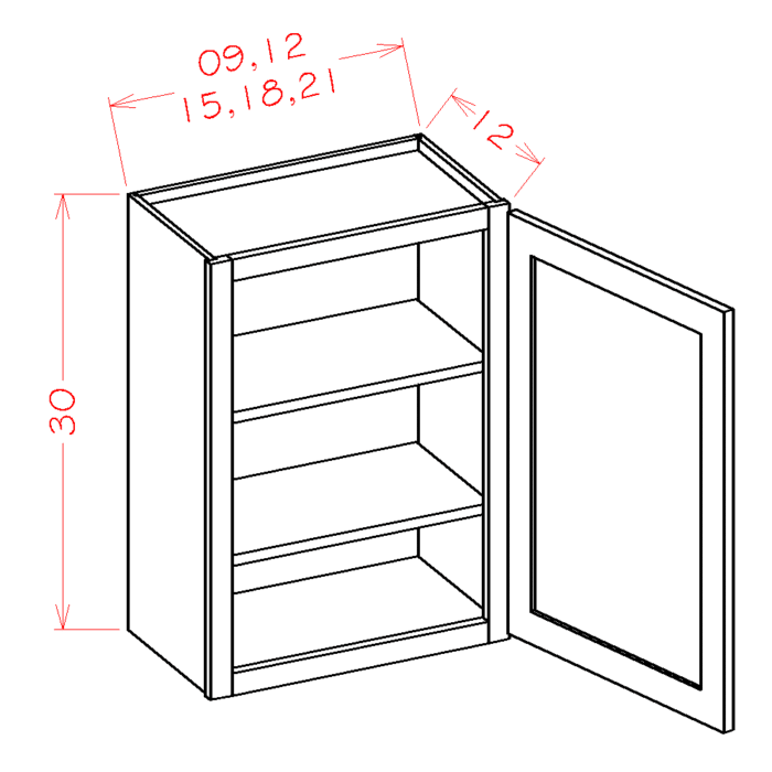 Torrance White Wall Cabinet