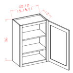 Shaker Black Wall Cabinet