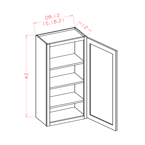 Casselberry Saddle Wall Cabinet