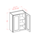 Torrance White Wall Cabinet
