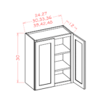 Shaker Black Wall Cabinet