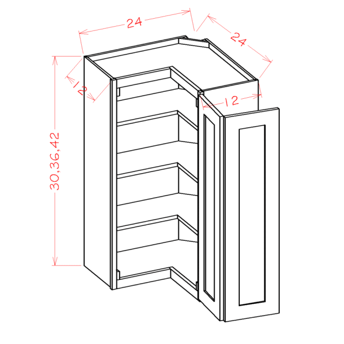 Torrance White Wall Easy Reach Cabinet