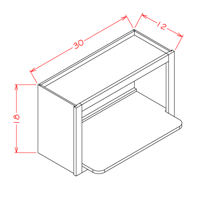 Oxford Sage Wall Microwave Cabinet Kit
